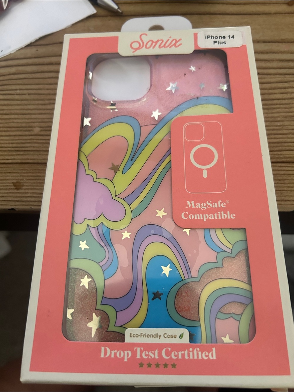 Sonix Pink Rainbow Cloud MagSafe Case for iPhone 14 Plus(New)